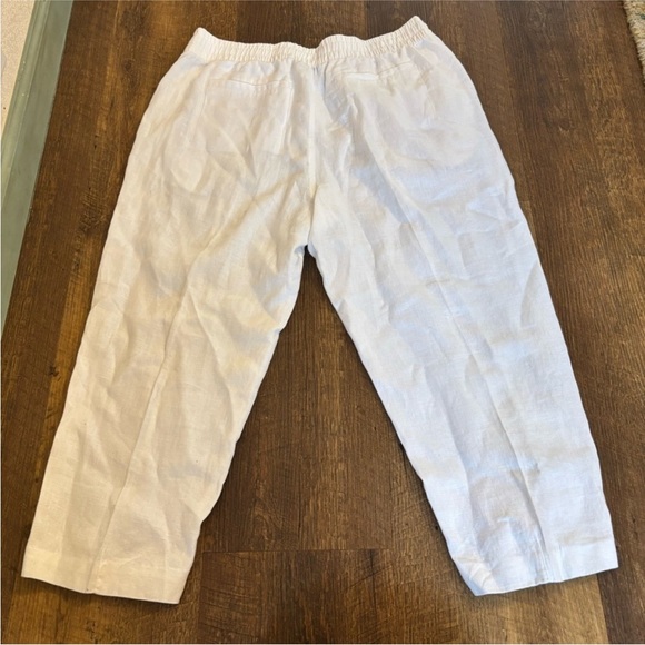 ATHLETA RETREAT HIGH RISE LINEN ANKLE PANT women’s size large - Picture 12 of 13